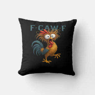 F-Caw-F Kip Essentiële Vintage Stijl Kussen