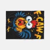 F-caw-f Kip Fcawf Haan Grappig Meme Fleece Deken (Voorkant (Horizontaal))