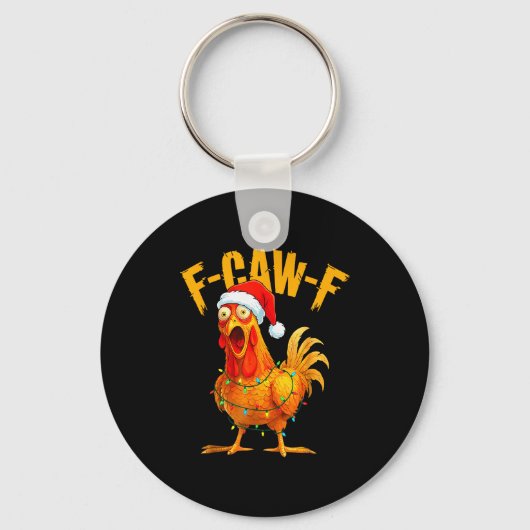 F-caw-f Kip Fcawf Kip Kerst Licht Heilige Sleutelhanger (Voorkant)
