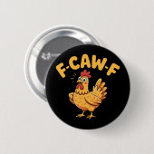F-caw-f Kip Fcawf Kip Ronde Button 5,7 Cm (Voorkant /achterkant)