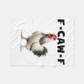 F-caw-f Kip Fleece Deken (Voorkant (Horizontaal))