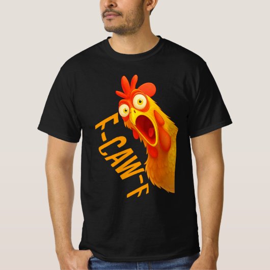 F-CAW-F-kip | Funny Bird Pun T-shirt | Kraai & Roo (Voorkant)