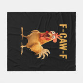 F-Caw-F-Kip Grappig Trend Fleece Deken (Voorkant (Horizontaal))