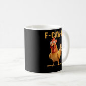 F-Caw-F-Kip Grappig Trendy Koffiemok (Voorkant rechts)