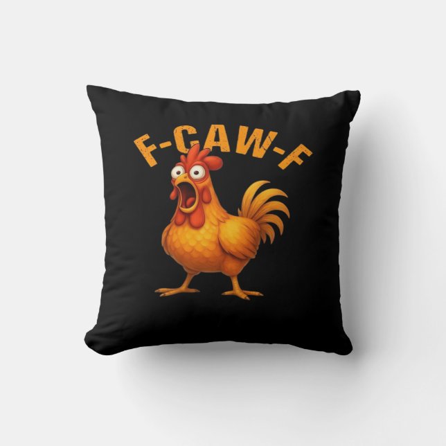 F-Caw-F Kip Grappig Trendy Kussen (Voorkant)