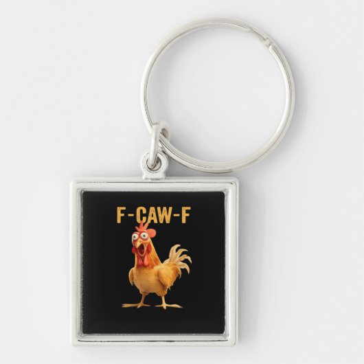 F-Caw-F-Kip Grappig Trendy Sleutelhanger (Voorkant)