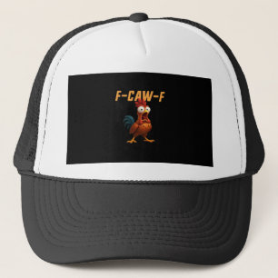 F-Caw-F Kip Grappige Kip F-Caw-F Tandwiel Retro G Trucker Pet