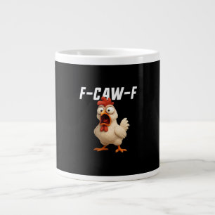 F-Caw-F Kip Grappige Kip F-Caw-F Uitrusting Creati Grote Koffiekop