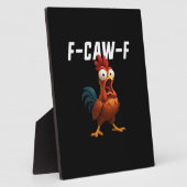 F-Caw-F Kip Grappige Kip F-Caw-F Uitrusting Retro  Fotoplaat (Zijkant)