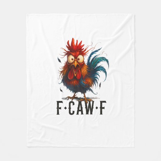 F-Caw-F Kip Haan Grappige Meme Fleece Deken (Voorkant)