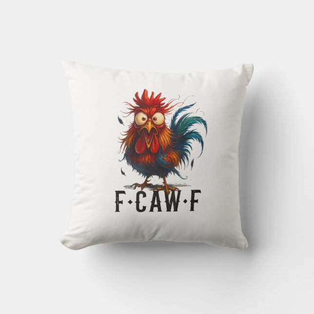 F-Caw-F Kip Haan Grappige Meme Kussen (Voorkant)