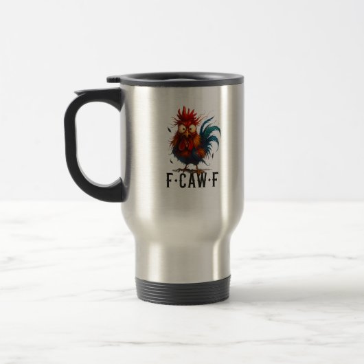 F-Caw-F Kip Haan Grappige Meme Reisbeker (Links)