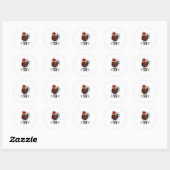 F-Caw-F Kip Haan Grappige Meme Ronde Sticker (Vel)