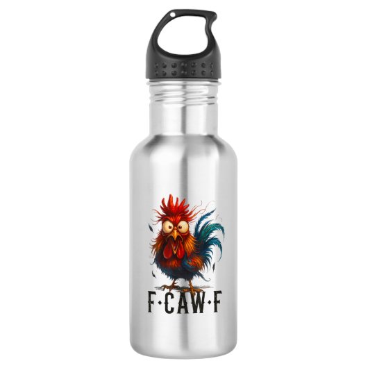 F-Caw-F Kip Haan Grappige Meme Waterfles (Voorkant)