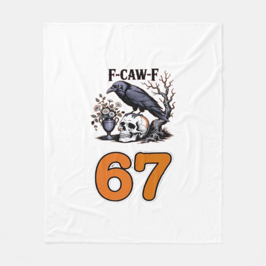 F-Caw-F Kip Halloween Klassieker Fleece Deken (Voorkant)