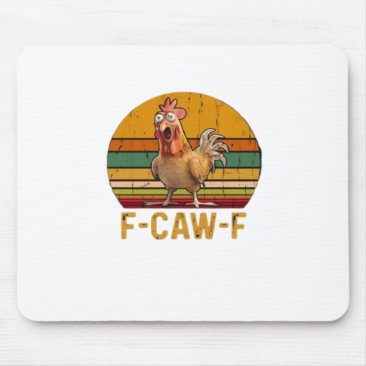 F-Caw-F Kip Humor Essentieel Minimaal Schoon Muismat (Voorkant)