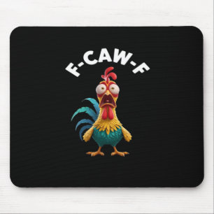 F-Caw-F Kip Humor Klassiek Vintage Design Muismat