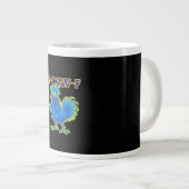 F-Caw-F Kip Klassiek Creatief Casual Grote Koffiekop (Voorkant rechts)
