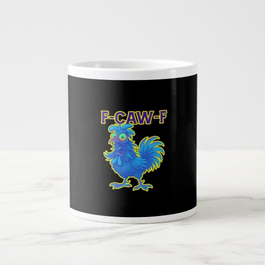 F-Caw-F Kip Klassiek Creatief Casual Grote Koffiekop (Voorkant)