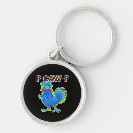 F-Caw-F Kip Klassiek Creatief Casual Sleutelhanger (Voorkant)