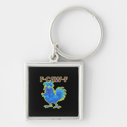 F-Caw-F Kip Klassiek Creatief Casual Sleutelhanger (Voorkant)