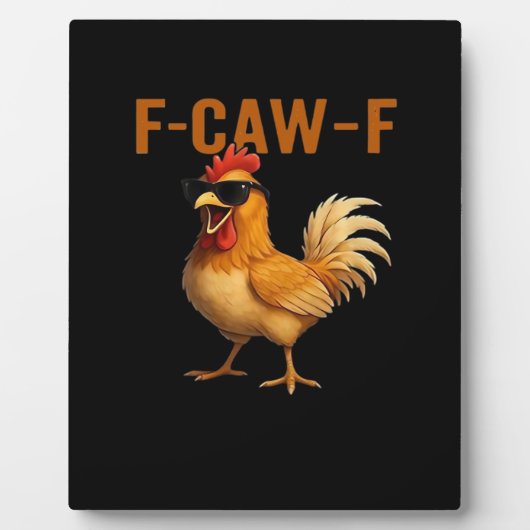 F-Caw-F Kip Klassiek Esthetisch Ontwerp Fotoplaat (Voorkant)