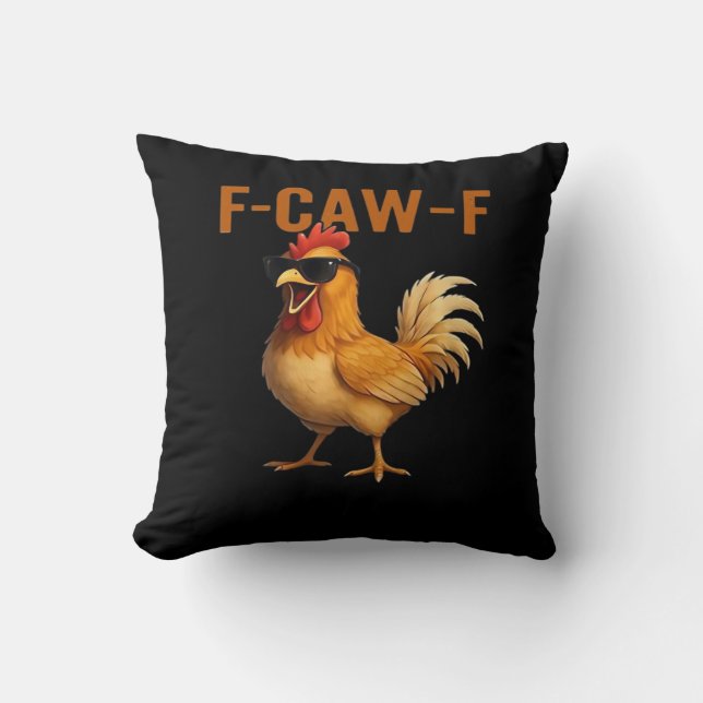 F-Caw-F Kip Klassiek Esthetisch Ontwerp Kussen (Voorkant)