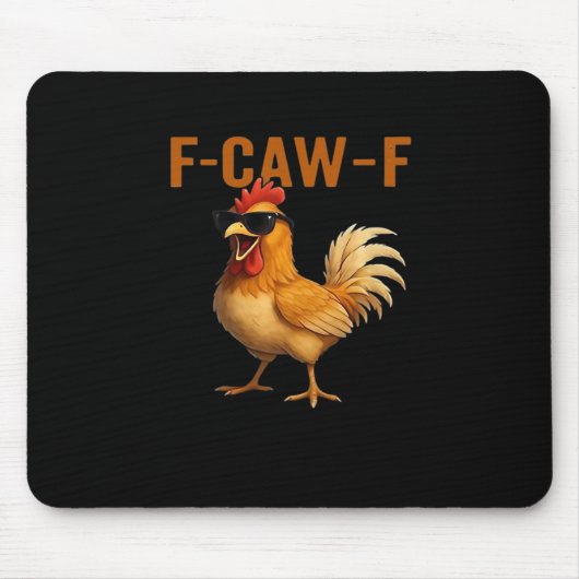 F-Caw-F Kip Klassiek Esthetisch Ontwerp Muismat (Voorkant)