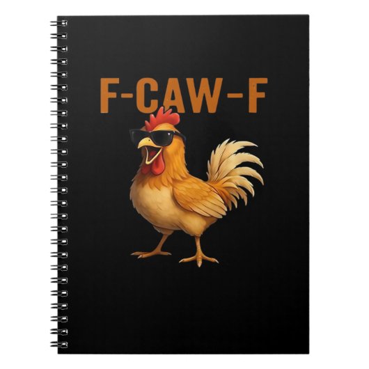F-Caw-F Kip Klassiek Esthetisch Ontwerp Notitieboek (Voorkant)