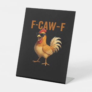 F-Caw-F Kip Klassiek Esthetisch Ontwerp Reclamebord Met Voetstuk