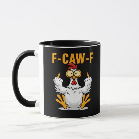 F-Caw-F Kip Klassiek Grappig Trend Mok (Links)