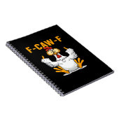 F-Caw-F Kip Klassiek Grappig Trendmatig Notitieboek (Rechterzijde)