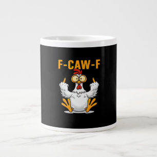 F-Caw-F Kip Klassiek Grappig Trendy Grote Koffiekop