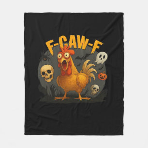 F-Caw-F Kip Klassiek Minimaal Schoon Fleece Deken