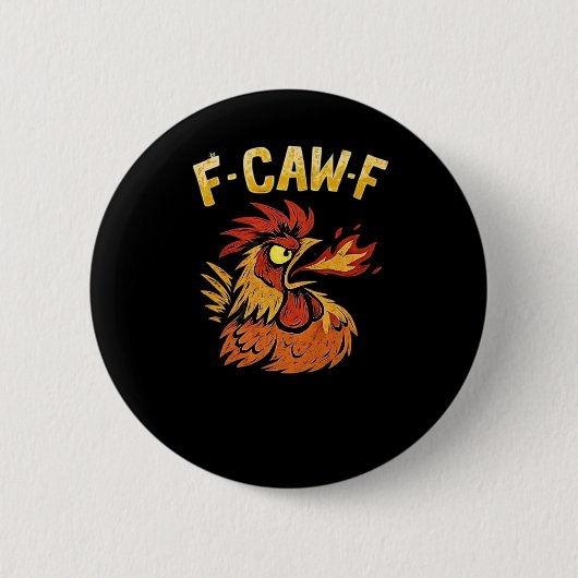F-Caw-F-Kip Klassiek Minimaal Schoon Ronde Button 5,7 Cm (Voorkant)