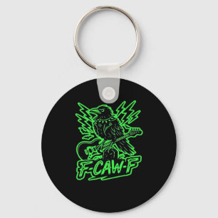 F-Caw-F Kip Klassiek Minimaal Schoon Sleutelhanger