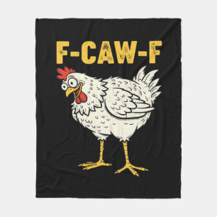 F-Caw-F Kip Klassiek Retro Cool Fleece Deken
