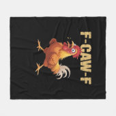 F-Caw-F Kip Klassieke Basisstijl Fleece Deken (Voorkant (Horizontaal))