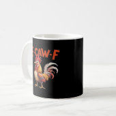 F-Caw-F Kip Klassieke Creatieve Stijl Koffiemok (Voorkant links)