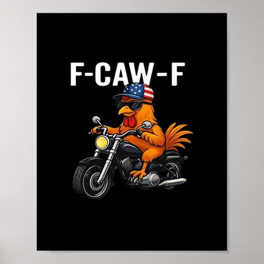 F-Caw-F Kip Klassieke Esthetische Grafiek Poster (Voorkant)