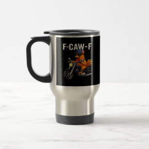 F-Caw-F Kip Klassieke Esthetische Grafiek Reisbeker