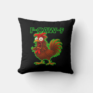 F-Caw-F Kip Klassieke Retro Grafiek Kussen