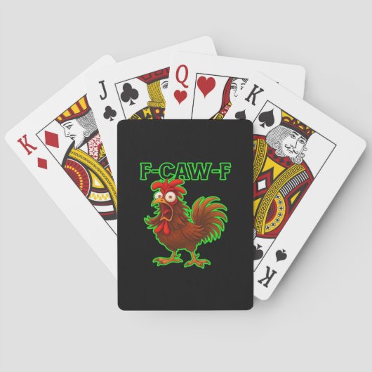 F-Caw-F Kip Klassieke Retro Grafiek Pokerkaarten (Achterkant)