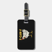 F-Caw-F Kip Klassieke Retro Koel Bagagelabel (Voorkant verticaal)