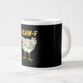F-Caw-F Kip Klassieke Retro Koel Grote Koffiekop (Voorkant rechts)