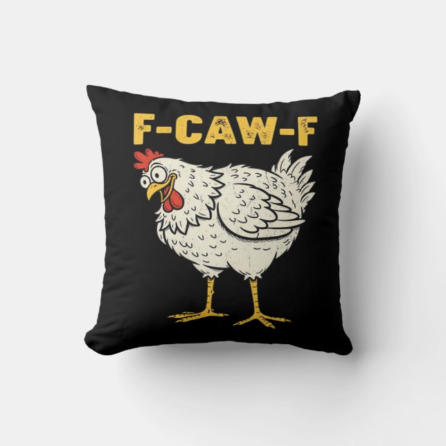 F-Caw-F Kip Klassieke Retro Koel Kussen (Voorkant)
