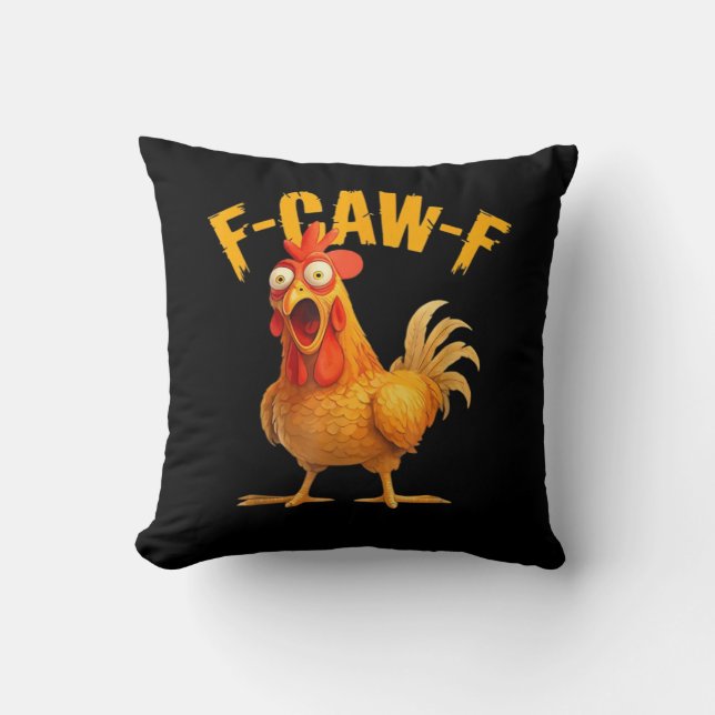 F-Caw-F Kip Klassieke Retro Stijl Kussen (Voorkant)