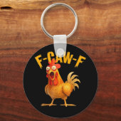 F-Caw-F Kip Klassieke Retro Stijl Sleutelhanger (Voorkant)
