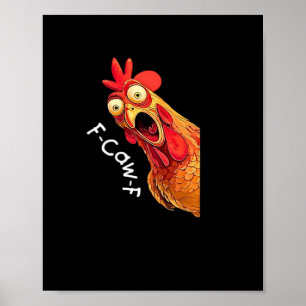 F-Caw-F-Kip Klassieke Vintage Grafiek Poster