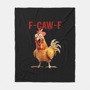 F-Caw-F Kip Klassieke Vintage Kunst Fleece Deken